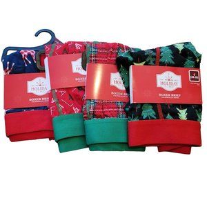 Men's Christmas Boxer Shorts Stocking Stuffer Gift Set of 4 Small 28-30 DH3203